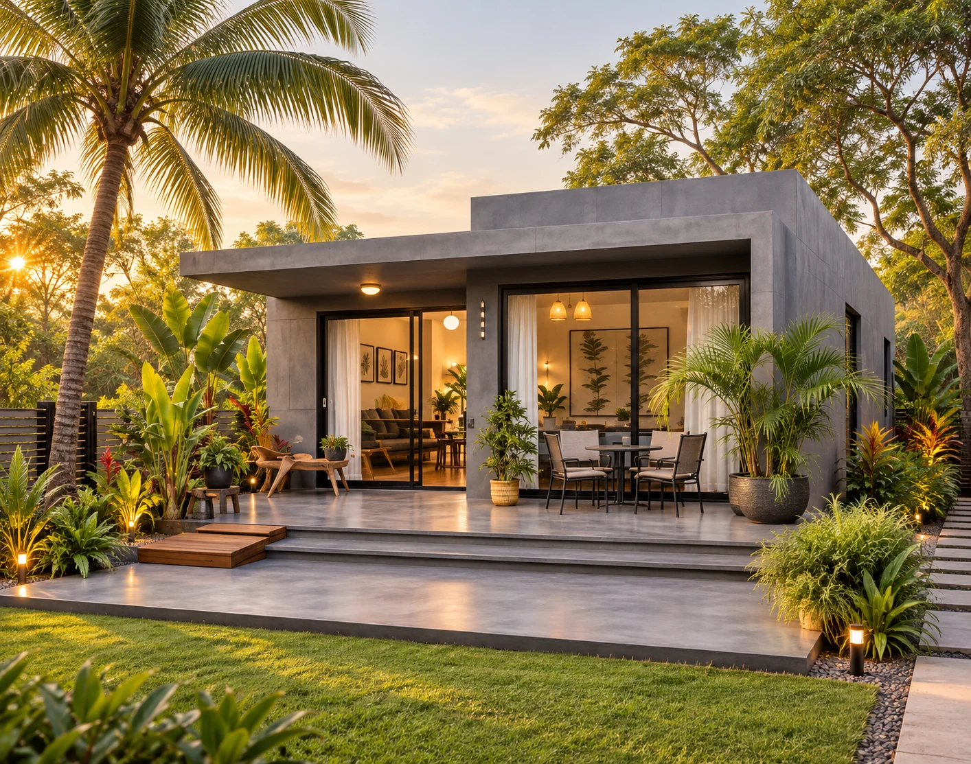 Tropical Bungalow Slate 12x18