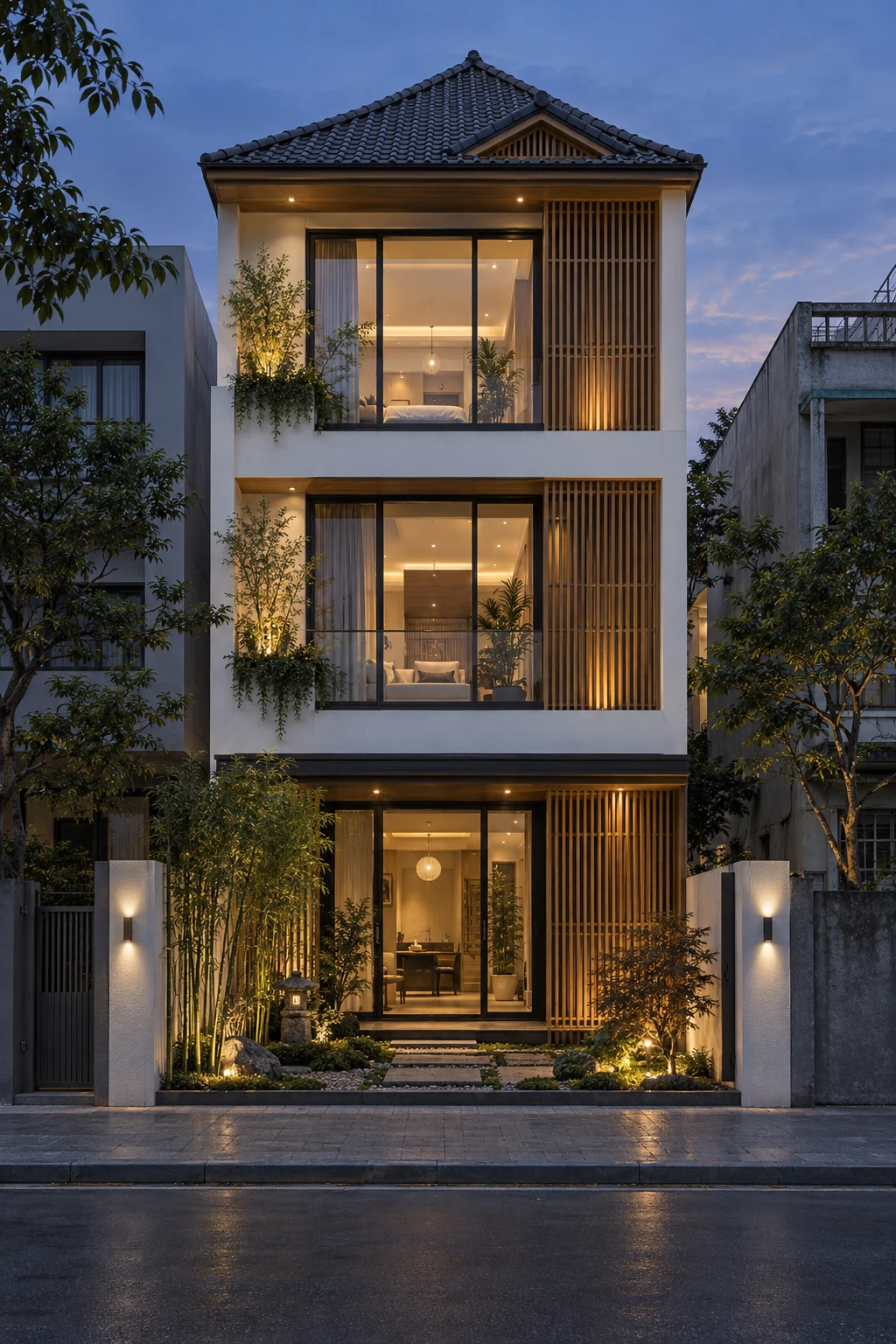Japanese Roof Townhouse 5x22