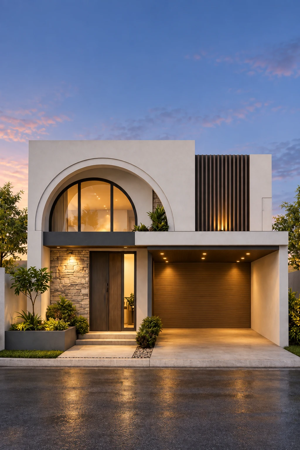 Arch Modern House 7x16