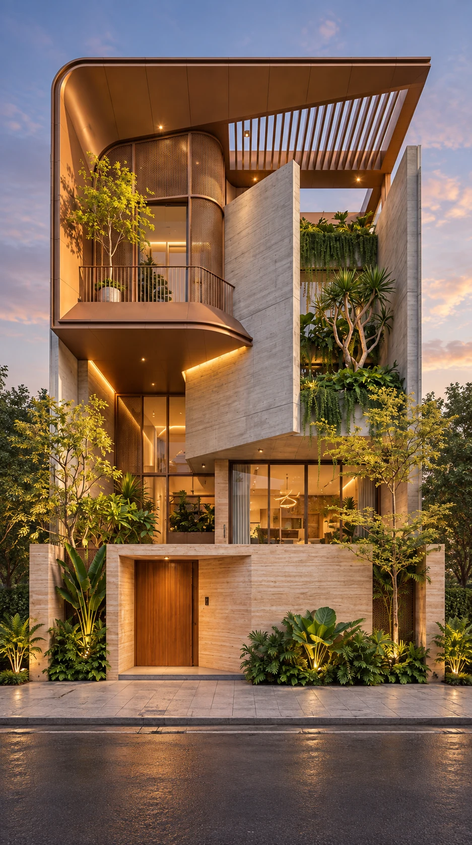 Bronze Biophilic Townhouse 5x18