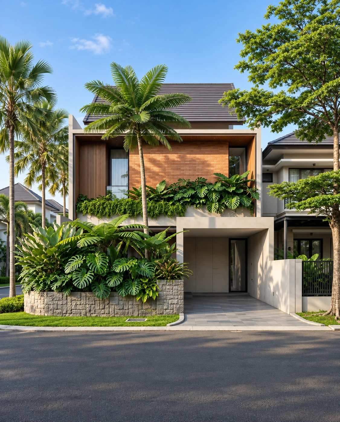 Terracotta Tropical Townhouse 9x18