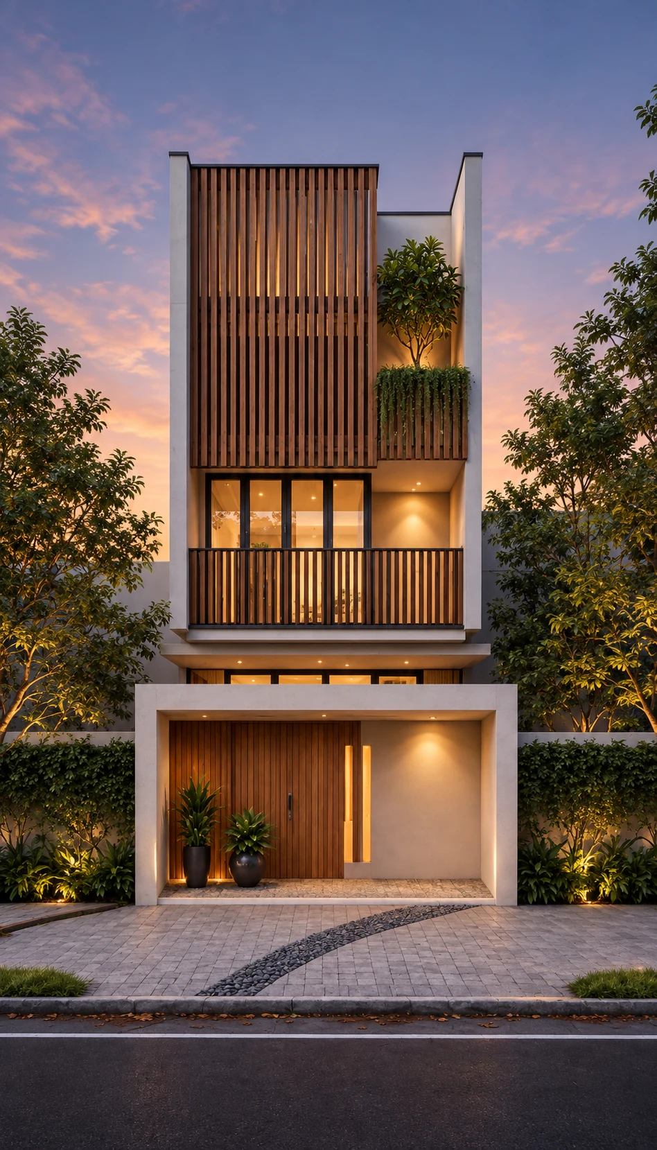 Timber Slats Twilight Townhouse 5x18