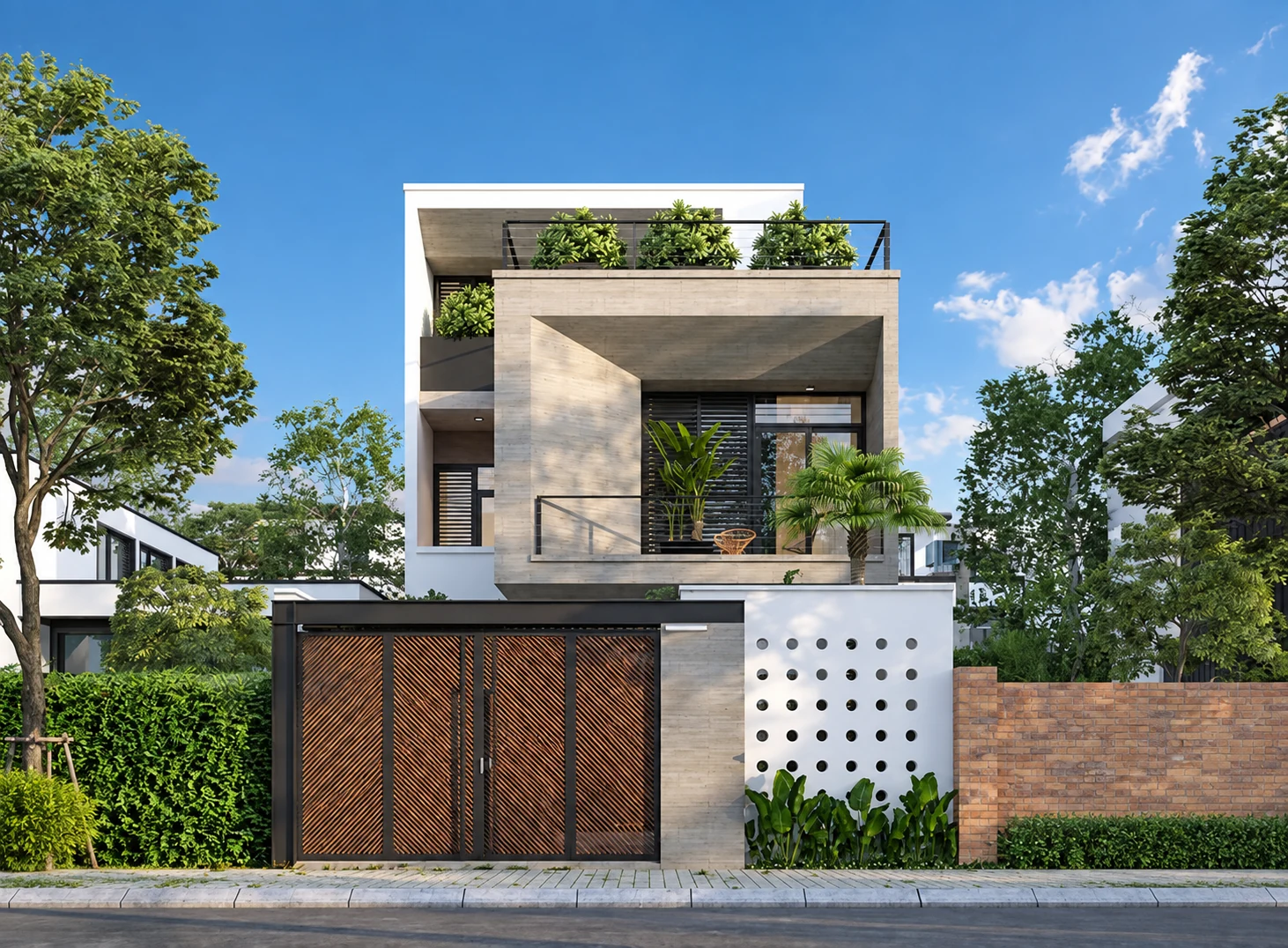 Concrete Cubist Villa